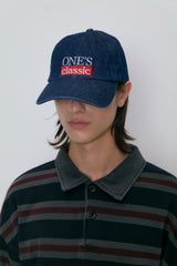 ONE’S classic ball cap (indigo denim)