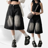 Roit's Washed Cargo Denim Bermuda Shorts