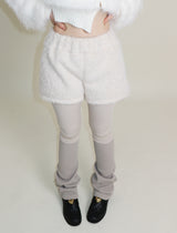 Kina Bendable Angora Fur Micro Shorts (Angora Fur Fabric)