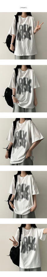 Ealing Motion オーバーフィット 半袖Tシャツ
