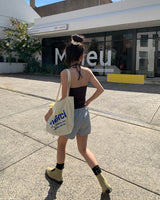[ORIGINAL] Ber-a Ribbon Halterneck Sleeveless