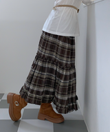 ソルベロングチェックスカート