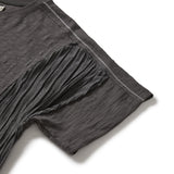 Crease half T-shirts / Charcoal