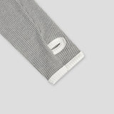 キンジ ワッフル ヘンリー ネック ウォーマー ロングスリーブ Tシャツ