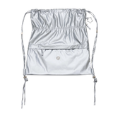 GLOSSY STRING BACK PACK_SILVER