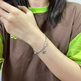 All Surgical Steel Starfish Gemstone Bracelet