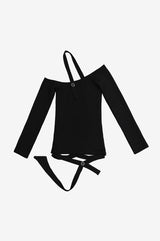 ODE DUAL BUTTON HALTER LONGSLEEVE