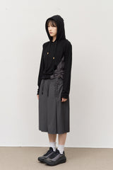 (W) Tes Pintuck Pleats Skirt
