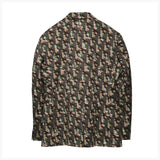 MONOGRAM PRINTED BLAZER JACKET