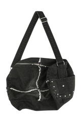 DENIM BARREL BAG