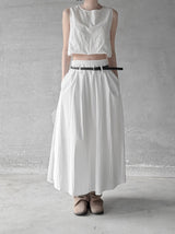 Cloud Nylon Crop Blouse