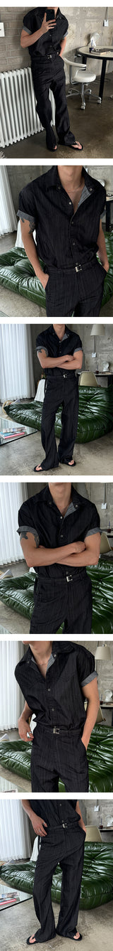 [MUSCLE FIT] Cool slab western shirts(3color)