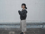 waffle hood zip-up