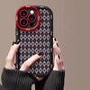 Checkered Love Premium Puff Case Suitable for iPhone 15