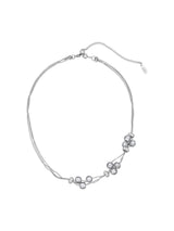 NO.569 [シルバー] クリスタルボールネックレス