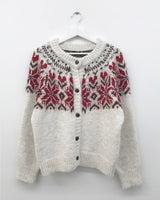 Roselle Heart Snowflake Cardigan (2color)