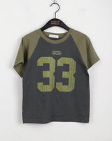 Sec 33 プリンティドセミクロップ半袖Tシャツ