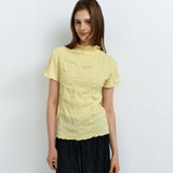 クランクルタイTシャツ_イエロー