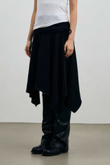SILENT MIRAGE SWEAT SKIRT / BLACK