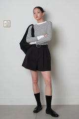 Cotton Twill Shorts_Black