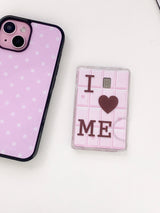 Polka dot glass phone case - standard(non-magsafe)