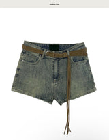 qua washing span short pt ( belt set )