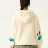 [UNISEX]エルボーアイラブフーディー