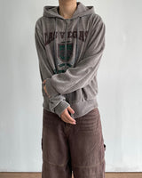 Crack Velvet Hooded Zip-Up