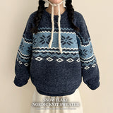 Ford Nordic Round Loose Fit Wool Knit