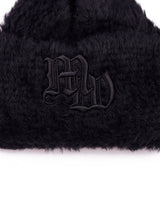Mwoong Symbol Logo Fur Beanie(BLACK)