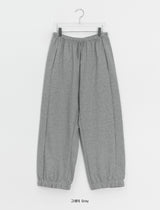 [unisex] サワ サマー モーダル ワイド バンディング ジョガー パンツ