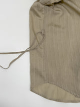 Rollin Belted Loose-Fit Long Blouse