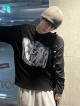 ルーズフィットスウェットシャツTシャツ