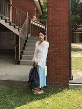 Romantic Frill Sheer Summer Hoodie (2c)