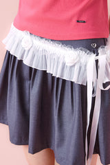 Rose Wrap Skirt [Ivory]
