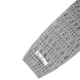 Pastel gray see through cardigan