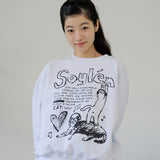 ラブキャッツスウェットシャツ (LIGHT GRAY)