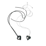 Signature Heart Leather Strap Necklace