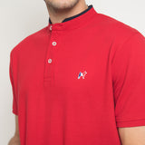 MON AKITA - Cavell Men Polo Shirt Red