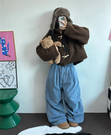 パラシュートバルーンピグメントコーデュロイパンツ🤎🩶💚🩵5カラー