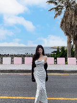 [MADE] All-in-One Striped Long Dress