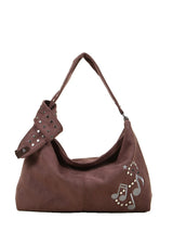 Elvina Stud Music Shoulder Bag