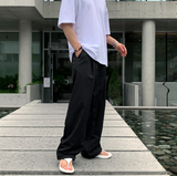 ワイビードクールアイスストリングピンタックワイドパンツ