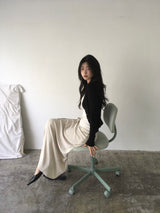 Vカットリブカーディガン