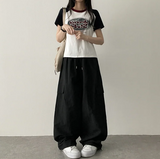 Rocklet color raglan short-sleeve t-shirt