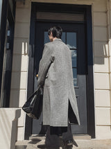 HANDMADE/wool 70% KESTI マキシダブルコート