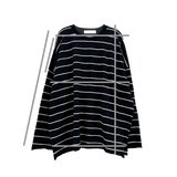 sheer striped long sleeve