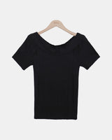 ヒューベンオフショルダーショートスリーブTシャツ