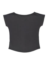シェルキャップスリーブTシャツ (CHARCOAL)