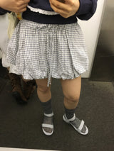【即日発送】パンプキンチェックミニスカート